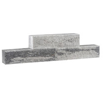 Gardenlux | Split wall 40x10x10 | Grijs/Zwart