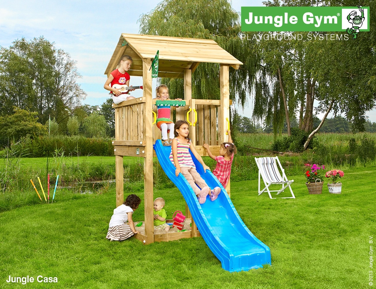 Jungle Gym Casa Deluxe Appelgroen jungle gym kopen in de aanbieding