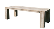 DutchWood | Tafel met poten in het blad | 100 x 60