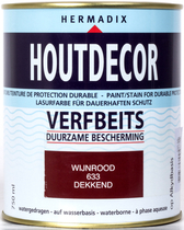 Hermadix | Houtdecor 633 Wijnrood | 750 ml