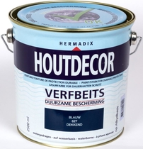 Hermadix | Houtdecor 627 Blauw | 2,5 L