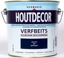 Hermadix | Houtdecor 627 Blauw | 2,5 L