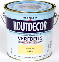 Hermadix | Houtdecor 608 Zonnegeel | 2,5 L