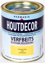 Hermadix | Houtdecor 608 Zonnegeel | 750 ml