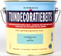 Hermadix | Tuindecoratiebeits 713 Caribbean Blue | 2,5 L