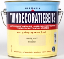Hermadix | Tuindecoratiebeits 719 Allure White | 2,5 L