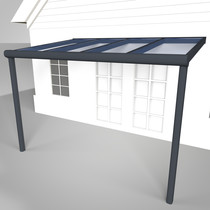 Deponti | Aluminium Terrasoverkapping Pigato 406x250 | Antraciet