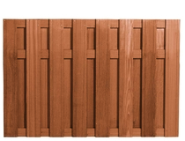 Hardhouten plankenscherm | 130cm | 15-planks