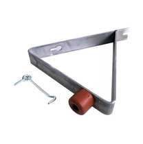 Deurvanger met buffer en windhaak | 240 x 170 mm | Verzinkt