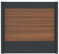 IdeAL | Scherm Antraciet- Horizon Ipé | 180x180 | 9 planks
