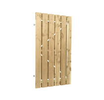 Deurframe met planken verticaal | 100 x180 cm | Uitgefreesd slotgat