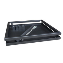 Gardenlux | Frame Keramische plantenbak 60x60x60 | XG Cupid Zwart