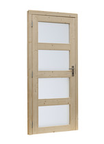 OP=OP Woodvision | Glasdeur 4-ruits | Linksdraaiend | Groen geïmpregneerd