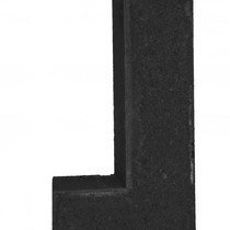 Excluton | Linia hoek palissade 15x30x60 | Nero