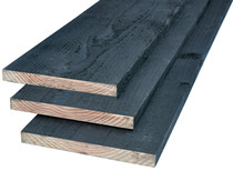 Potdekselplank Douglas | 25 x 250 | Zwart geïmpregneerd | 400 cm
