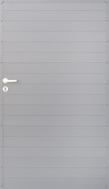 IdeAL | Aluminium poort met insteekslot | Zilver