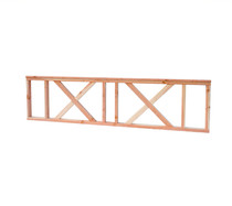Woodvision | Douglas hekwerk met kruis | 73 x 228.5 cm