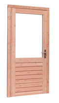 Woodvision | Enkele deur Prestige | Douglas | 6-ruits | Linksdraaiend | 109 x 221 cm