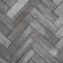 Gardenlux | Betonklinkers Waalformaat 5x20x6 | Antraciet/Zwart