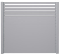 IdeAL | Aluminium scherm met trellis 180x180 | Zilver