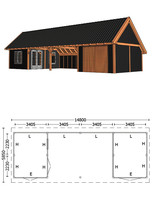 Trendhout | Kapschuur De Hofstee XXL 14.80 m | Combinatie 4