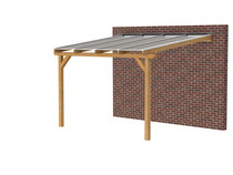 Douglasvision veranda | 300 x 350 cm | Geschaafd | Helder