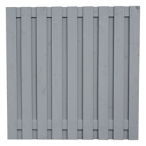 Grenen plankenscherm | 19-planks | 180 x 180 cm | Grijs Gepoten