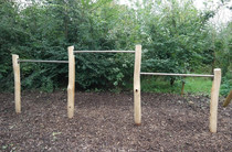 NuBuiten | Triple Duikelrek Robinia 90 | RVS