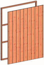 Trendhout | Regelpakket F | Wandmodule sponningplanken