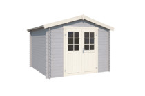 Nubuiten | Blokhut Norah 230 | Platinum Grey | 295x250 cm