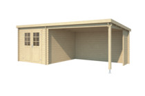 Nubuiten | Buitenverblijf Inger 275 Plus | Blank | 590x295 cm