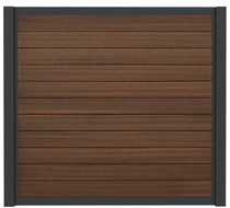 SeriAL | Aluminium scherm Antraciet- Multibrown Wild | 180x180