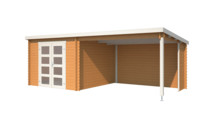 Nubuiten | Buitenverblijf Novia 275 Plus | Dark Oak | 620x295 cm