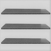Excluton | President vijverrand 100x20x3 | Black