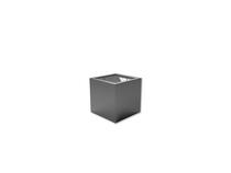 Adezz | Polyester bloembak Buxus | 80 x 80 x 80 cm | Antraciet