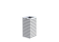 Hillhout | Elan zuilbloembak | 40 x 40 x 72 cm | Wit