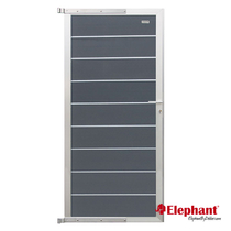 Elephant | Tuindeur Modular | 90x200 cm | Rock Grey/Aluminium