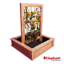 Elephant | Trendline moestuin met trellis | 75x75 cm