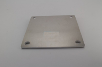 Plaat 160x160x5mm incl. gaten