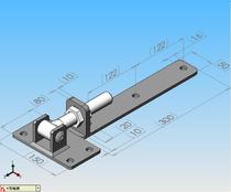 Westwood | Verstelbaar poortbeslag met heng 300 mm| RVS