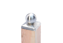 Paalornament | Afdekkap bol 7x7 | RVS