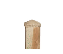 Paalornament | Afdekkap piramide 8x8 | Hout