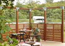 DK Plus | Silence poort 100x110 | Teak