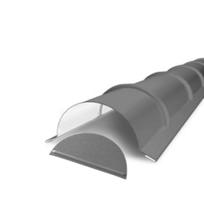 ArcelorMittal | Eindstuk voor Ovale Nok | 9005 Zwart mat