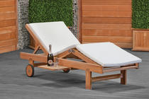Teak sunlounger Wembley