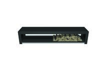 BURNI | Houtopslag 200x40x43 cm | Donker antraciet