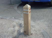 Eiken anti-parkeerpaal | 140cm
