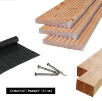Vlonderplank Douglas | 24 x 138 mm | Sc. COMPLEET PAKKET!