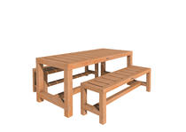 Hillhout | Tuinset Luna Excellent | Kleurloos geïmpregneerd