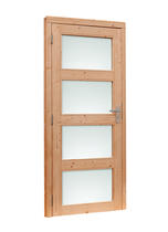 Douglasvision | Enkele glasdeur 4-ruits | Met melkglas